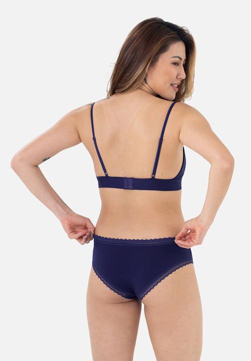 DORINA - Lila 2 pack non padded bralette - ink & pink
