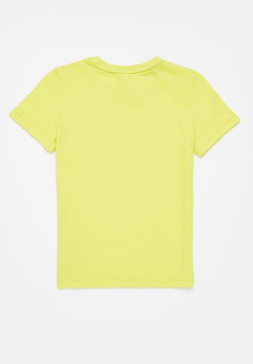 PUMA - Ess+ 2 col logo tee b - lemon sherbert