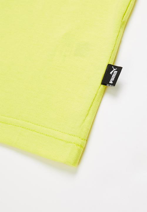 PUMA - Ess+ 2 col logo tee b - lemon sherbert