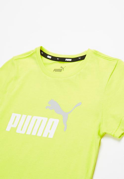 PUMA - Ess+ 2 col logo tee b - lemon sherbert