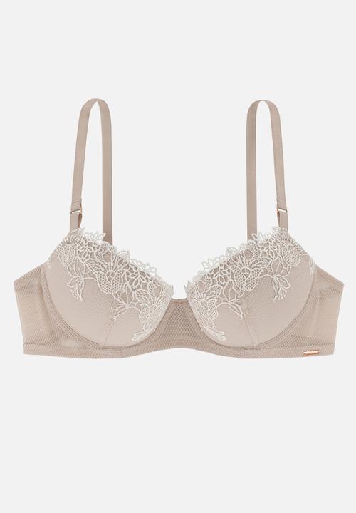 DORINA - Varda push up balcony bra - beige