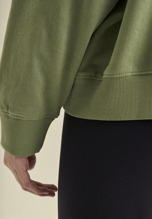POLO - Wmn logo sweater - sea green