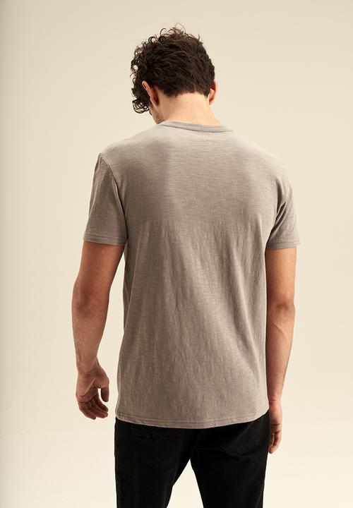 POLO - Men pjc zip pocket short sleeve tee - grey
