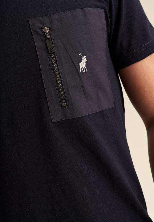 POLO - PJC Zip Pocket short sleeve Tee - Navy