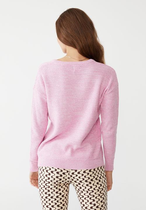 Cotton On - Everyday pullover - lavender white twist