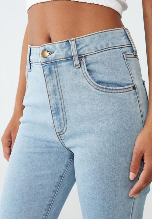 Cotton On - High rise cropped skinny jean - wave blue