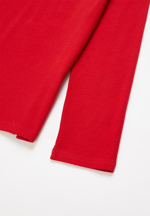 POLO - Girls classic long sleeve tee - red