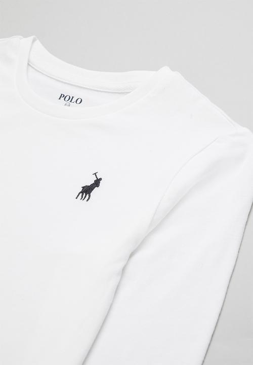 POLO - Girls classic long sleeve tee - white