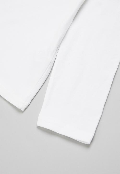 POLO - Girls classic long sleeve tee - white