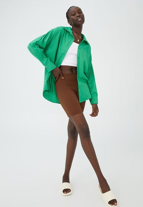 Cotton On - Dad shirt - emerald green