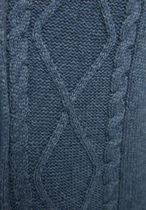 Trendyol - Ray textured zip through cardigan - indigo