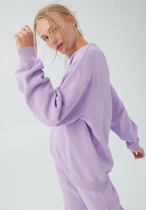 Cotton On - Classic crew sweatshirt - spring lilac