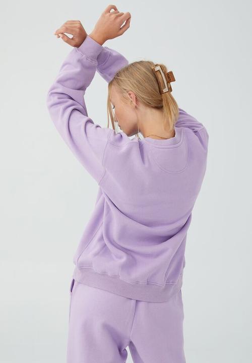 Cotton On - Classic crew sweatshirt - spring lilac