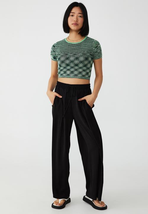 Cotton On - Petite soho pant - black