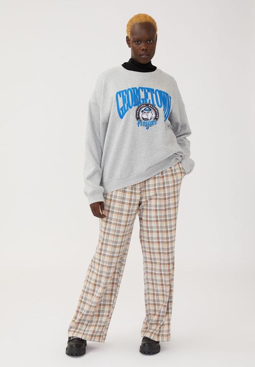 Cotton On - Curve ncaa crew sweatshirt - lcn ncaa georgetown/grey marle