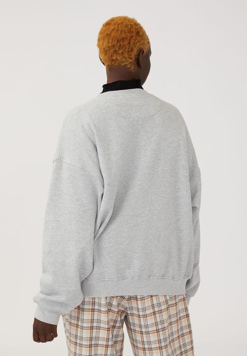 Cotton On - Curve ncaa crew sweatshirt - lcn ncaa georgetown/grey marle
