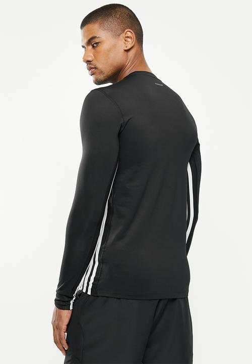 adidas Performance - Techfit 3-Stripes Celebration Long Sleeve Tee - black