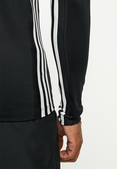 adidas Performance - Techfit 3-Stripes Celebration Long Sleeve Tee - black