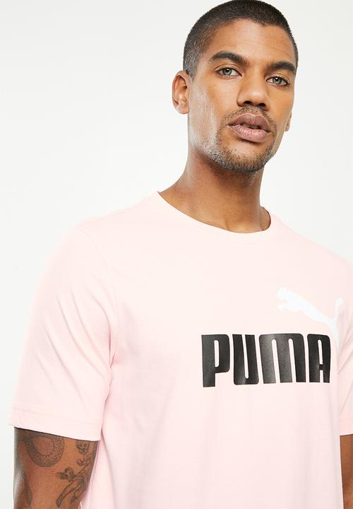 PUMA - Ess+ 2 col logo tee - pink