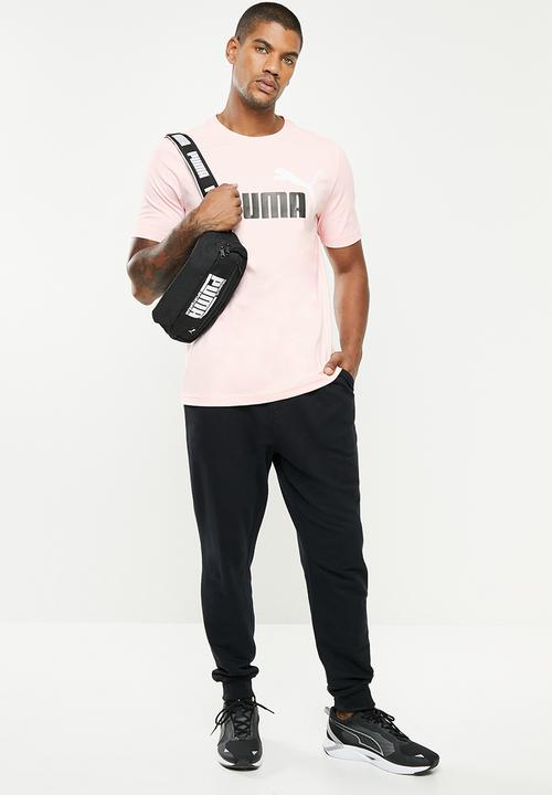 PUMA - Ess+ 2 col logo tee - pink