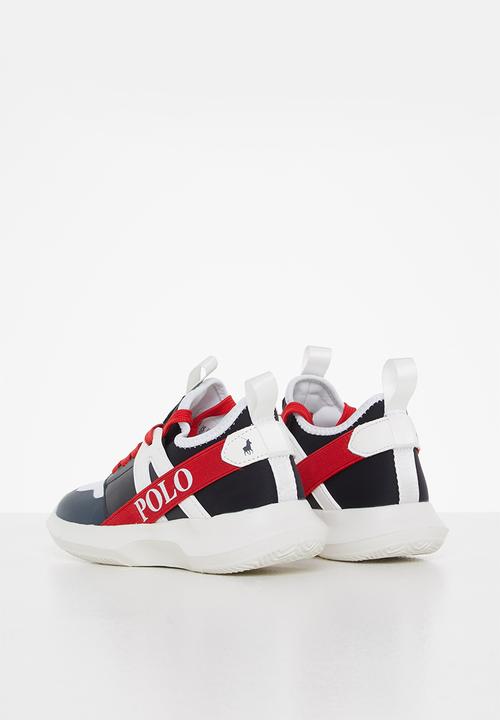 POLO - Kids elastic lace up knit sneaker - nautical