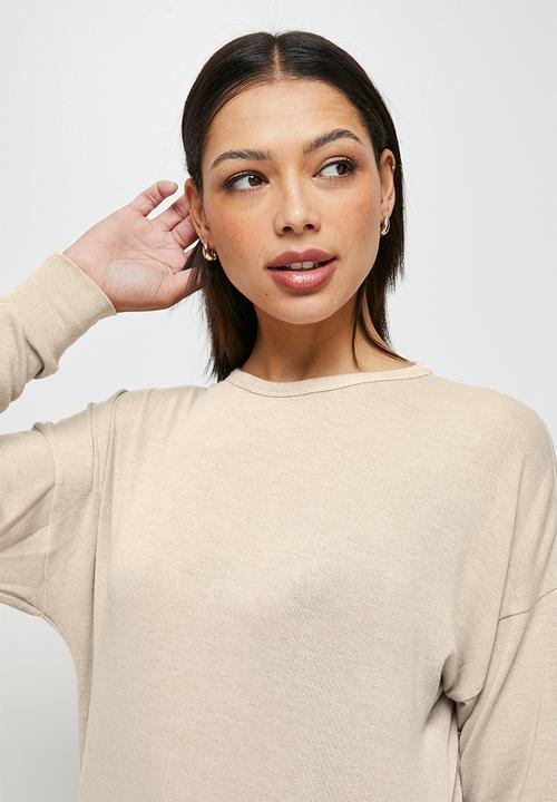edit - Warm handle long top - oatmeal