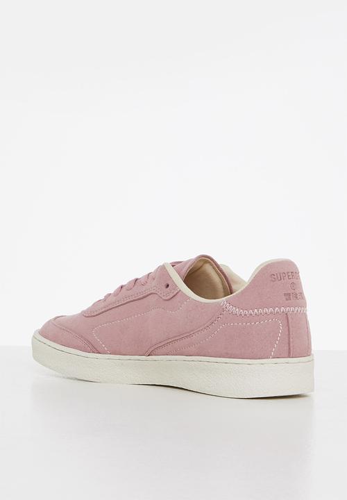Superdry. - Vegan retro ov sleek trainer - soft pink