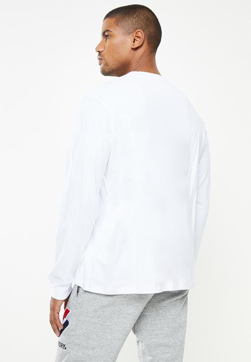 Superdry. - Superdry code logo che long sleeve top - optic