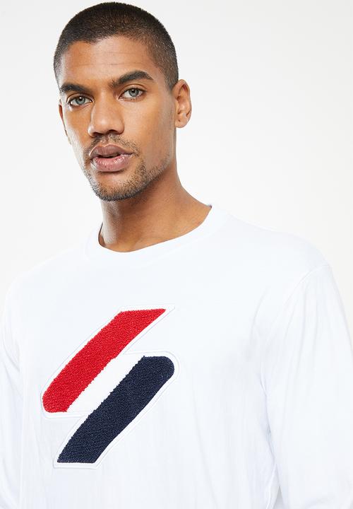 Superdry. - Superdry code logo che long sleeve top - optic