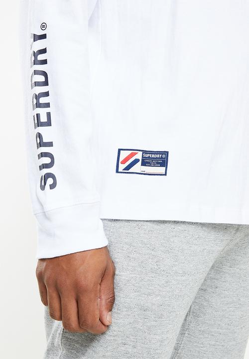 Superdry. - Superdry code logo che long sleeve top - optic