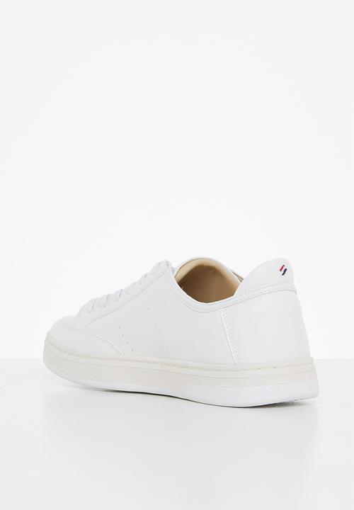 Superdry. - Vegan basket sport low trainer - white