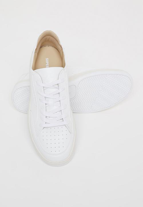 Superdry. - Vegan basket sport low trainer - white