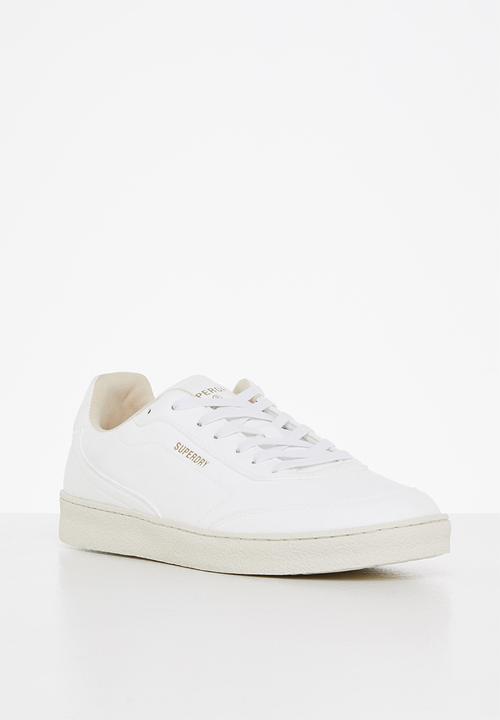 Superdry. - Vegan retro ov sleek trainer - white