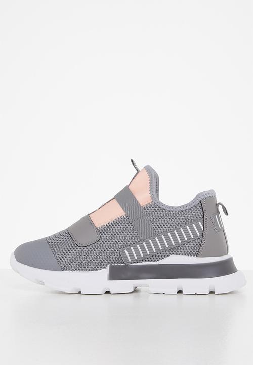 Tom Tom - Chunky knit lace up sneaker - grey