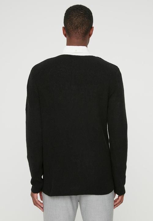 Trendyol - Carlio knit crew sweater jumper - black
