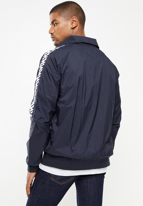 Superdry. - Non hooded track wind runner - deep navy