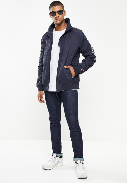 Superdry. - Non hooded track wind runner - deep navy