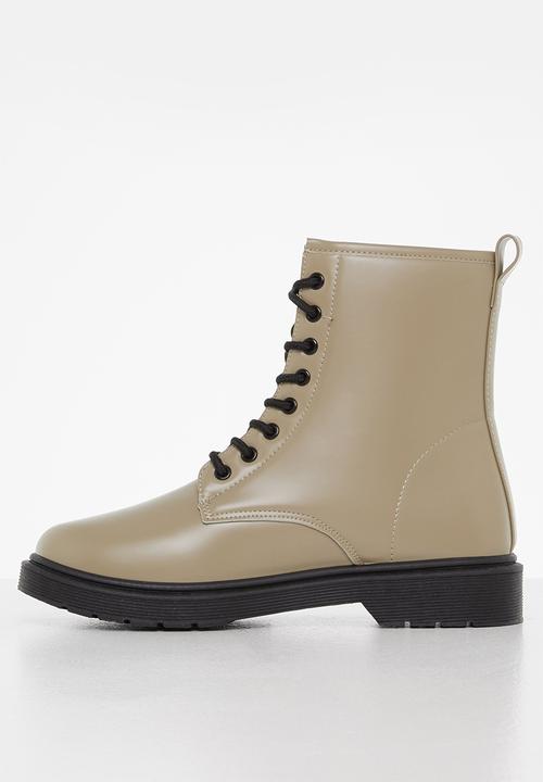 Tom Tom - Chunky lace-up boot - taupe