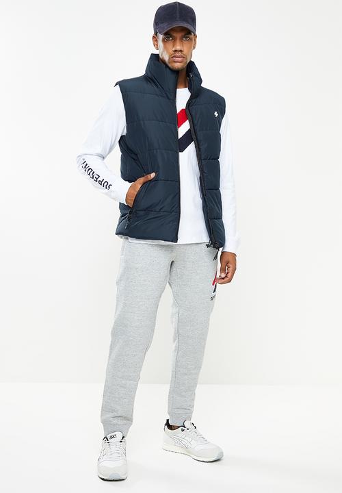 Superdry. - Sports puffer gilet - deep navy