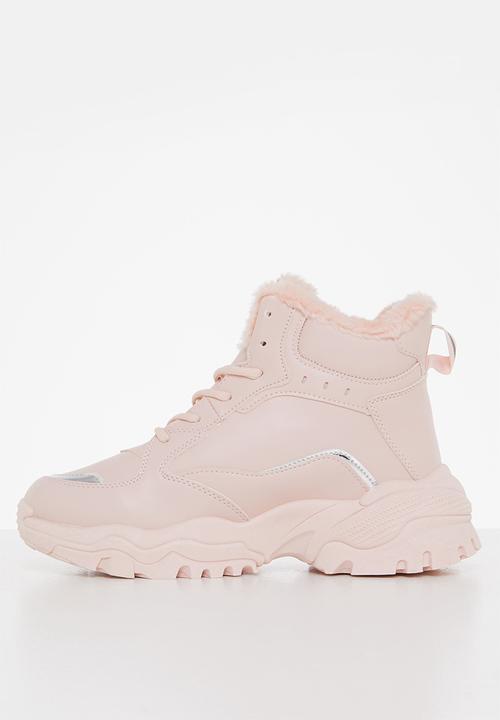 Tom Tom - Chunky printed sole hiking boot - pink
