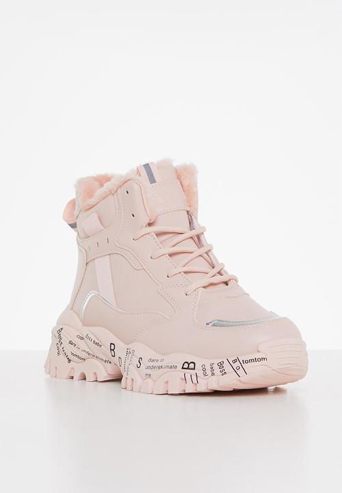 Tom Tom - Chunky printed sole hiking boot - pink