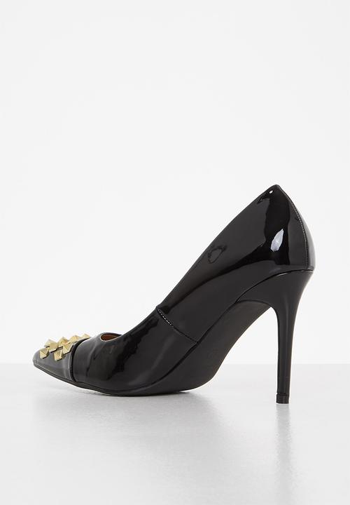 Madison® - Lego studded court heel - black
