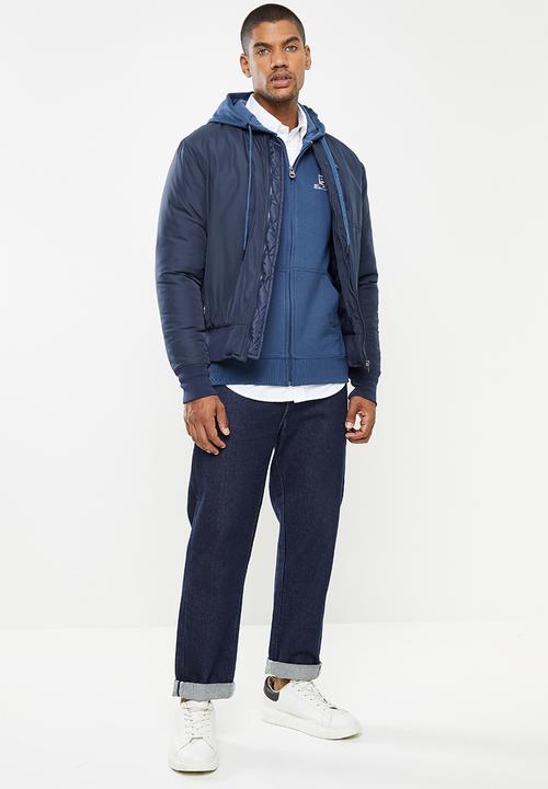 Ben Sherman - British flag zip thru hoody - blue