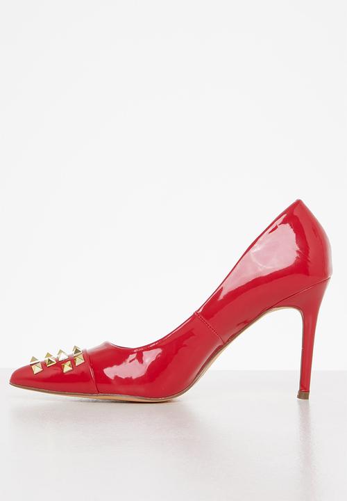 Madison® - Lego studded court heel - red
