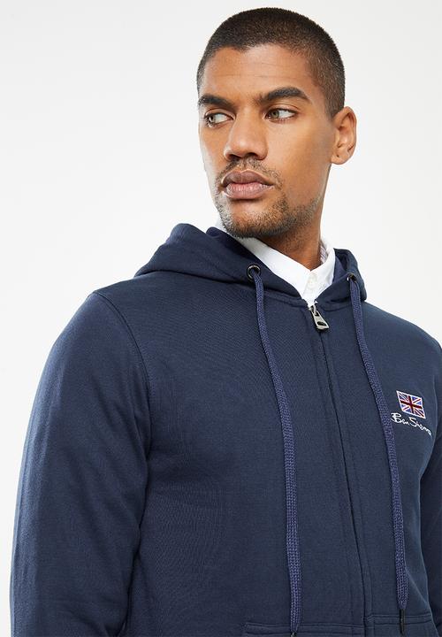 Ben Sherman - British flag zip thru hoody - navy