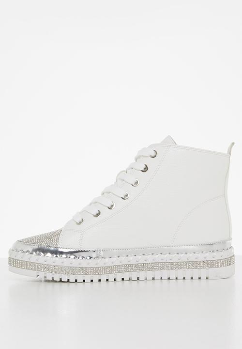 Footwork - Nalli lace up boot - white