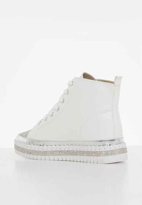 Footwork - Nalli lace up boot - white