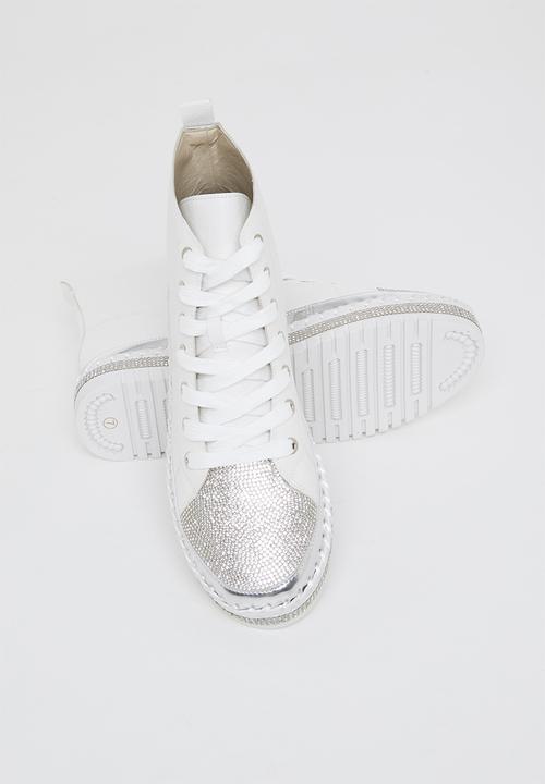 Footwork - Nalli lace up boot - white