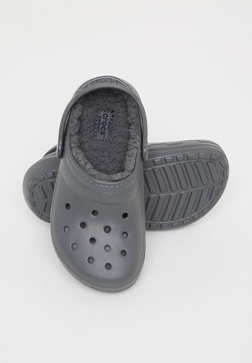 Crocs - Classic lined clog k - slate grey & smoke