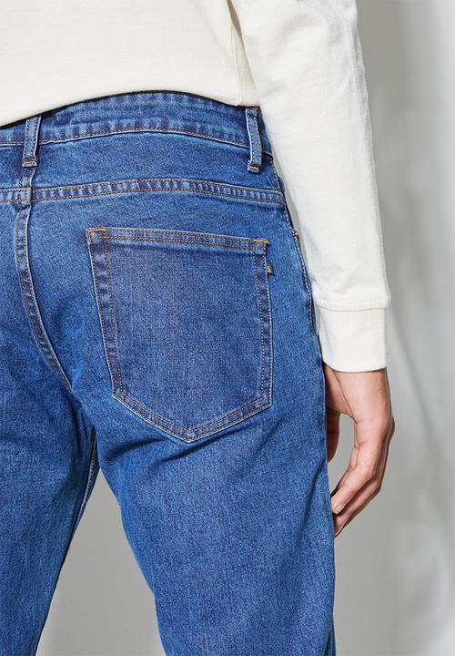 Superbalist - Detroit slim tapered jeans - mid blue